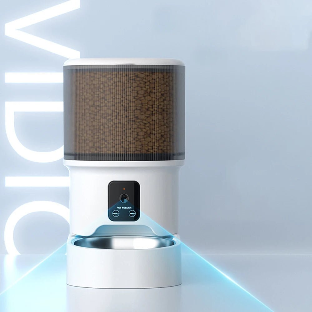 4L Visual Automatic Cat Feeder - Timed Pet Food Dispenser with Anti - Jam Design - Petmelove