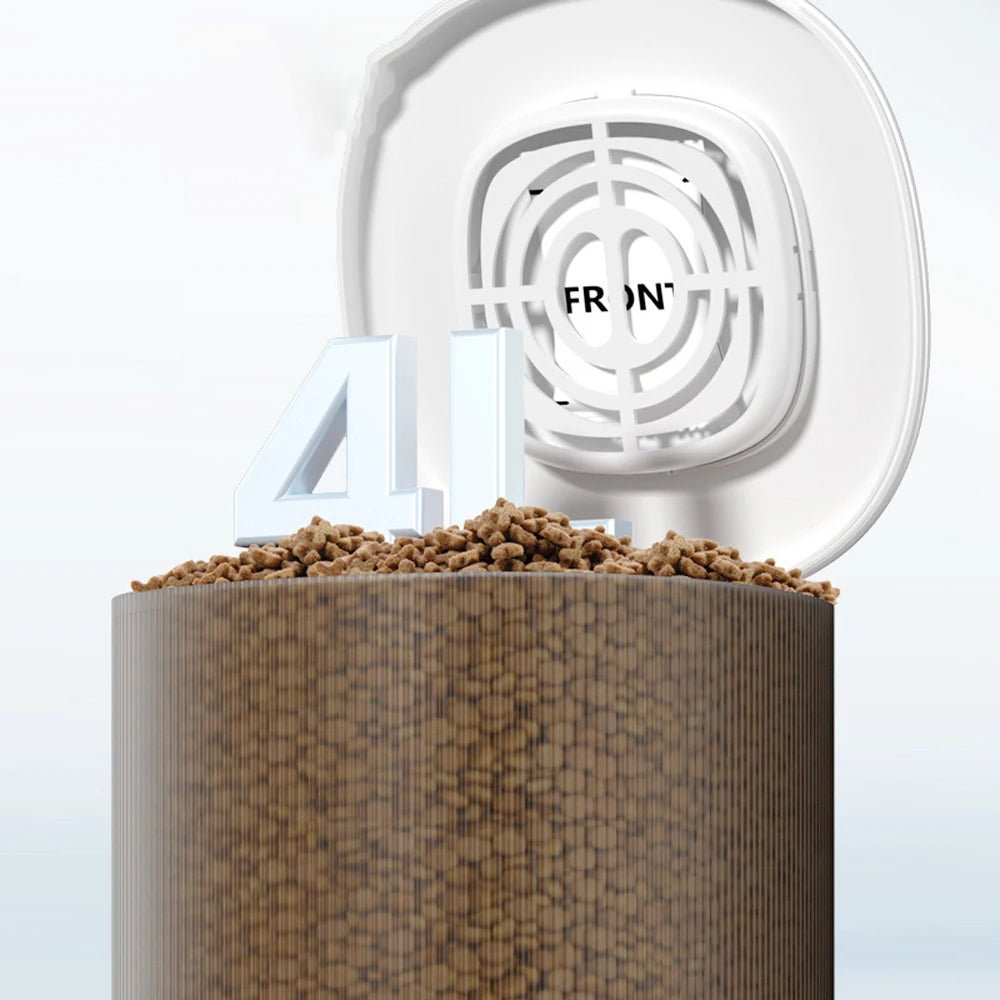 4L Visual Automatic Cat Feeder - Timed Pet Food Dispenser with Anti - Jam Design - Petmelove