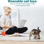 LED Cat Collar with Laser Light – Interactive Glowing Necklace for Cats