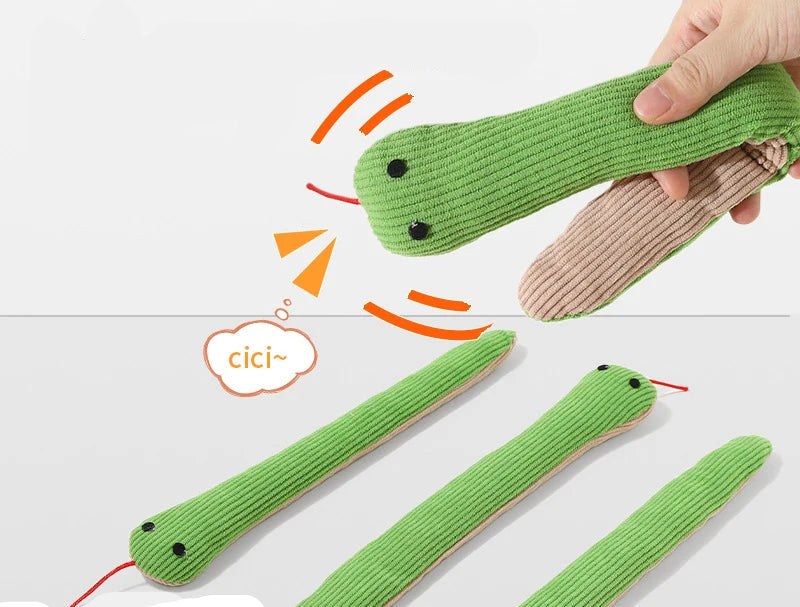 Interaktívna hadíková hračka pre psov a mačky – 42 cm