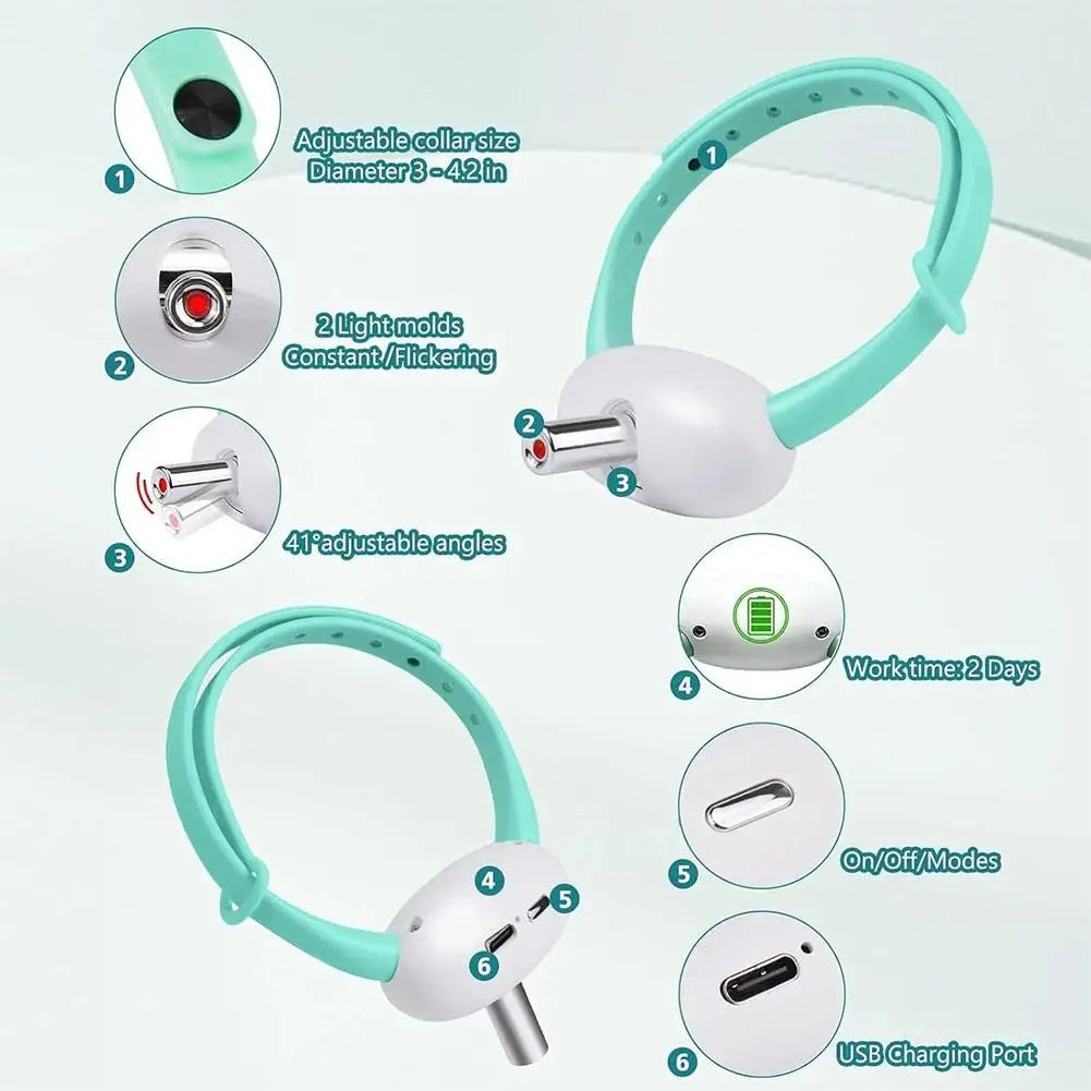 Cat Laser Collar – Interactive LED Laser Dot Collar for Cats