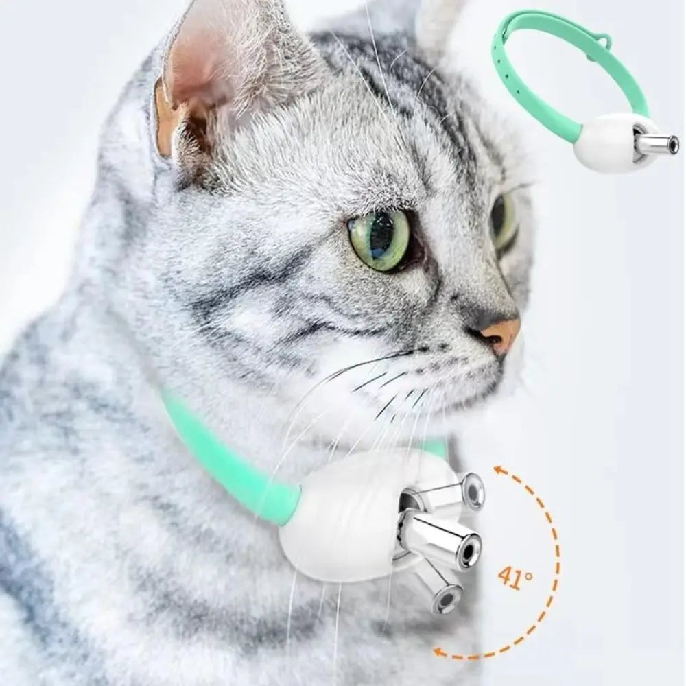 LED Cat Collar with Laser Light – Interactive Glowing Necklace for Cats