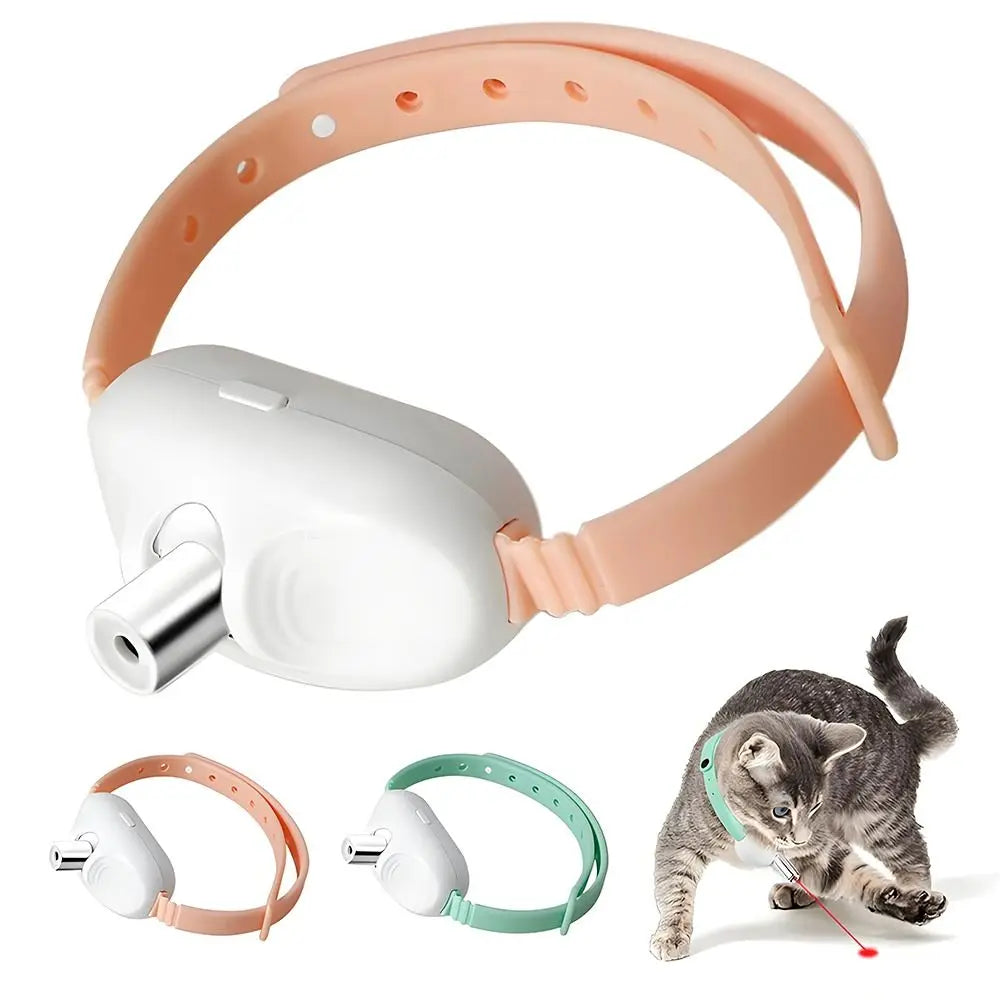 LED Cat Collar with Laser Light – Interactive Glowing Necklace for Cats