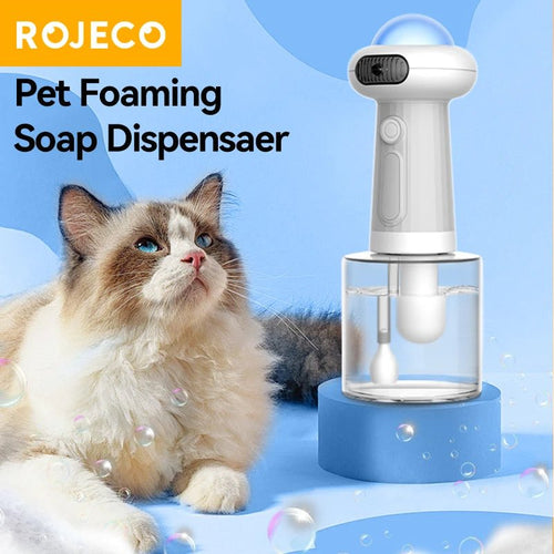 Automatic Pet Soap Dispenser - Wireless Foaming Shampoo Sprayer - Petmelove