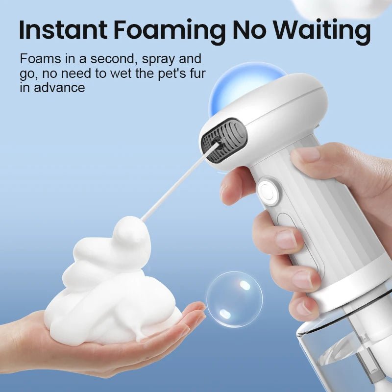 Automatic Pet Soap Dispenser - Wireless Foaming Shampoo Sprayer - Petmelove