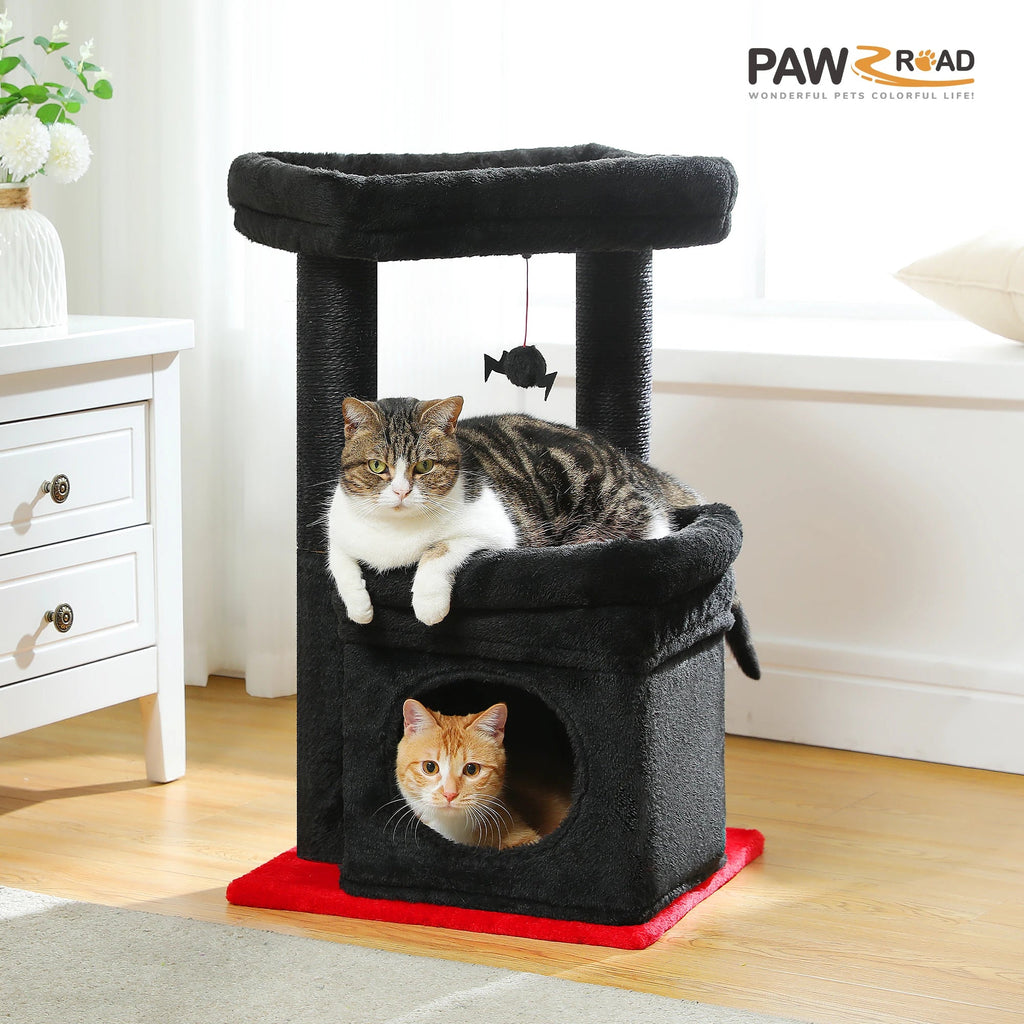 Cozy Cat Tree Tower with Condo & Sisal Scratching Posts - Petmelove