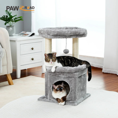 Cozy Cat Tree Tower with Condo & Sisal Scratching Posts - Petmelove