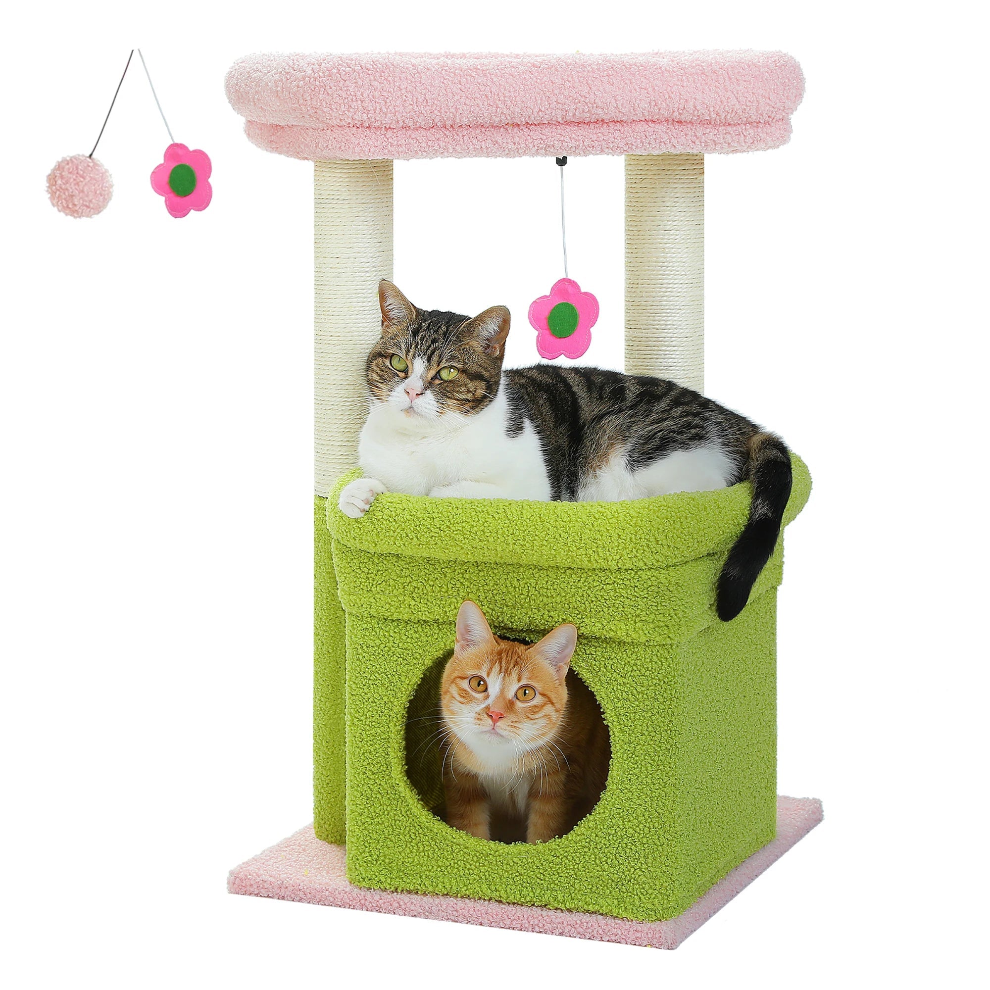 Cozy Cat Tree Tower with Condo & Sisal Scratching Posts - Petmelove