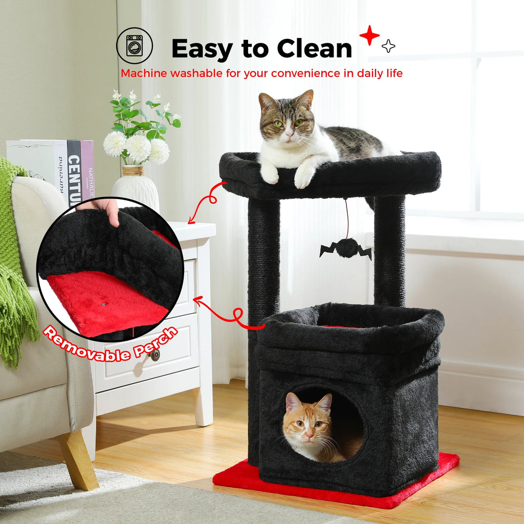 Cozy Cat Tree Tower with Condo & Sisal Scratching Posts - Petmelove