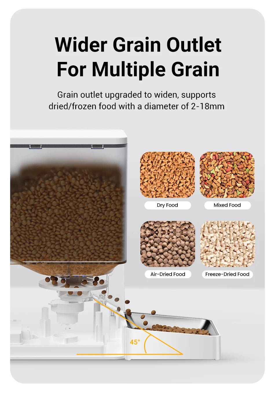 ROJECO 2 - in - 1 Automatic Pet Feeder with Water Fountain 8.5L - Smart Food Dispenser for Cats & Dogs - Petmelove