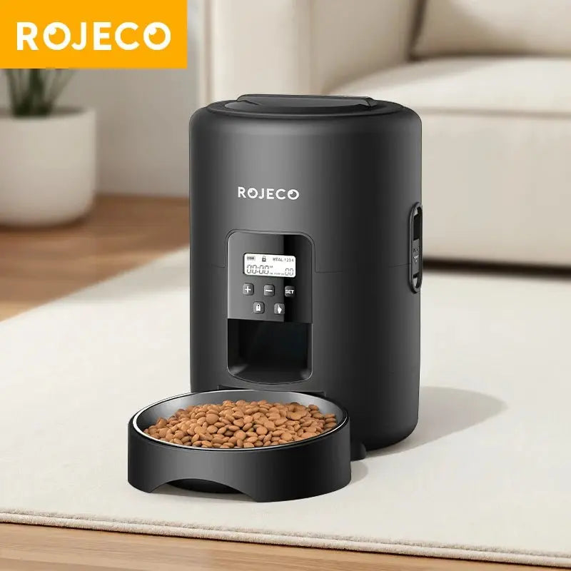 ROJECO 2L Smart Automatic Pet Feeder with Button Control - Petmelove