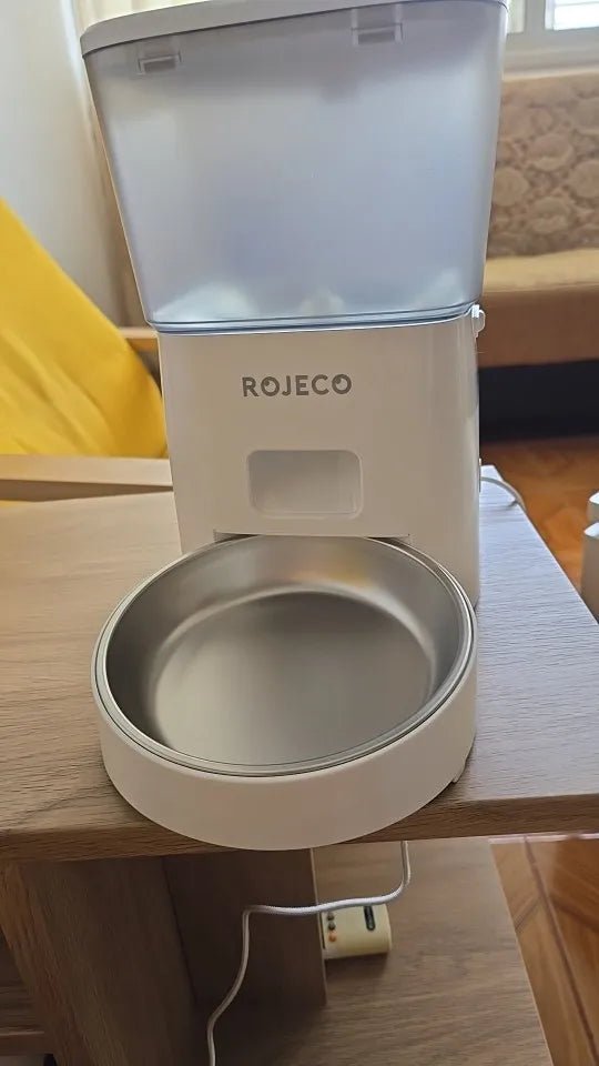ROJECO 2L Smart Automatic Pet Feeder with Button Control - Petmelove