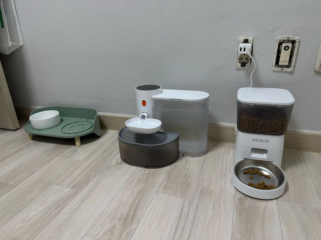 ROJECO 2L Smart Automatic Pet Feeder with Button Control - Petmelove