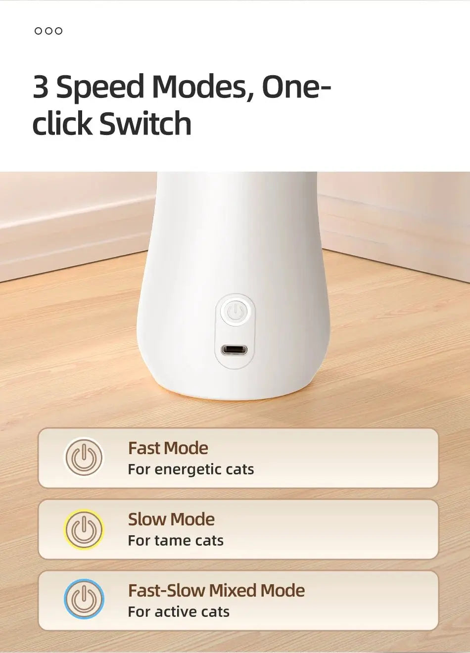 ROJECO Smart Automatic Cat Laser Toy - Interactive LED Teaser - Petmelove