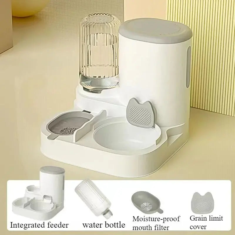 Smart Automatic Pet Feeder with Water Dispenser - 2 - in - 1 Station - Petmelove
