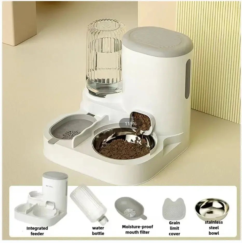 Smart Automatic Pet Feeder with Water Dispenser - 2 - in - 1 Station - Petmelove