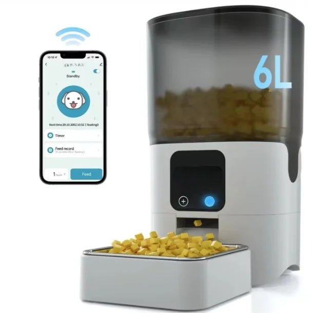 Smart WiFi Automatic Cat Feeder with APP Control - Easy Clean Pet Feeder - Petmelove